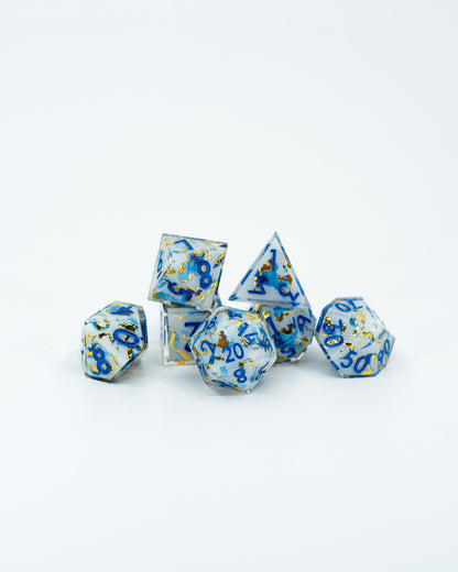 Leviathan | Double Cast | 7 Piece Sharp Edge Dice Set