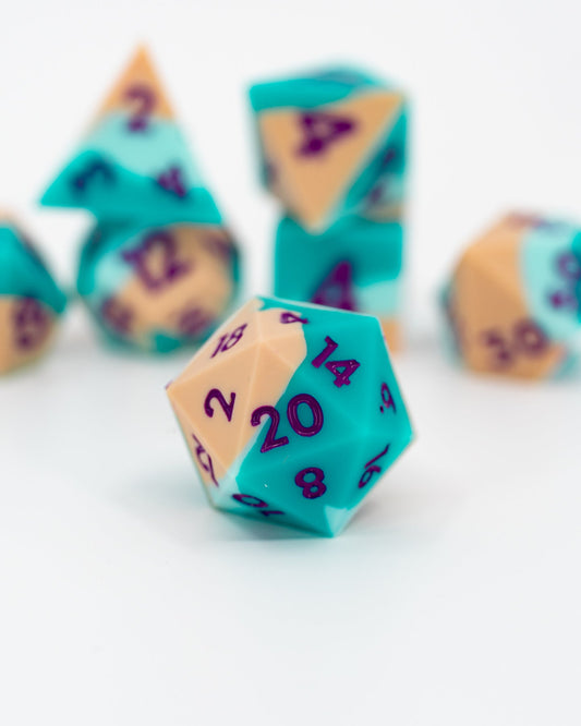 Desert Drift | 7 Piece Soft Silicone Dice Set