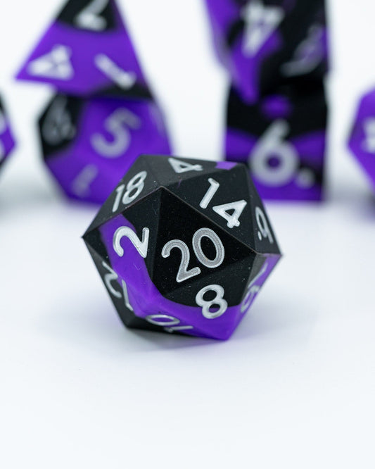 Moonlit Mischief | 7 Piece Soft Silicone Dice Set