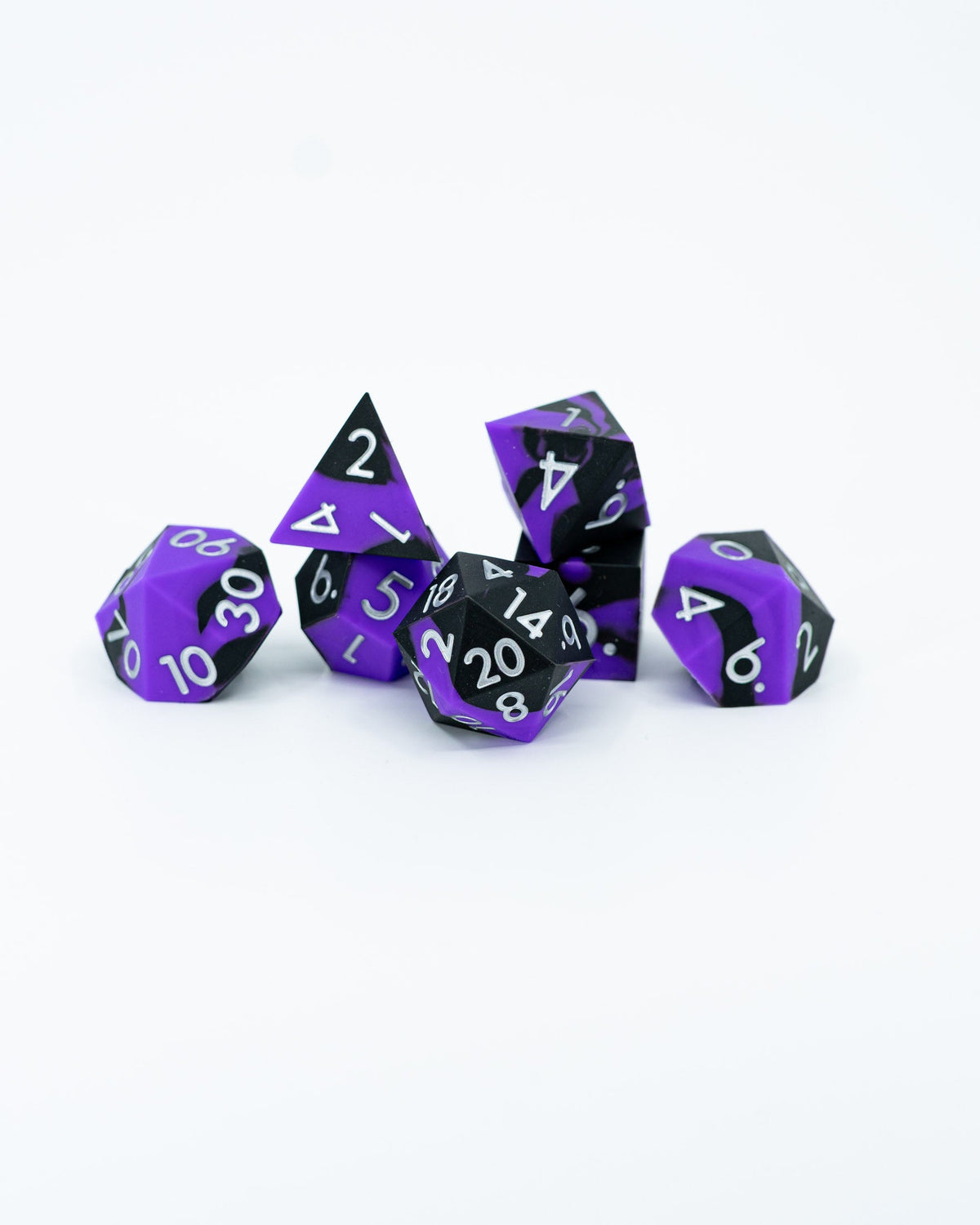 Moonlit Mischief | 7 Piece Soft Silicone Dice Set