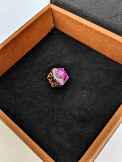 The Roving Eye | Vegan Leather Dice Box - Emberglow Gaming