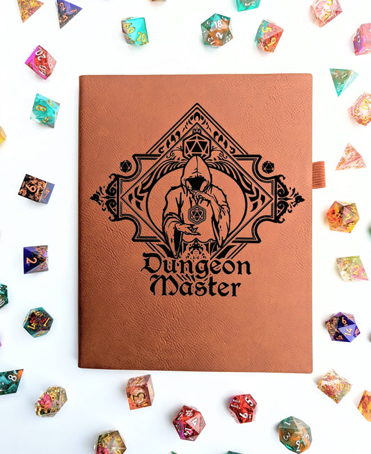 The Fate Twister | Vegan Leather D&D Campaign Journal - Emberglow Gaming