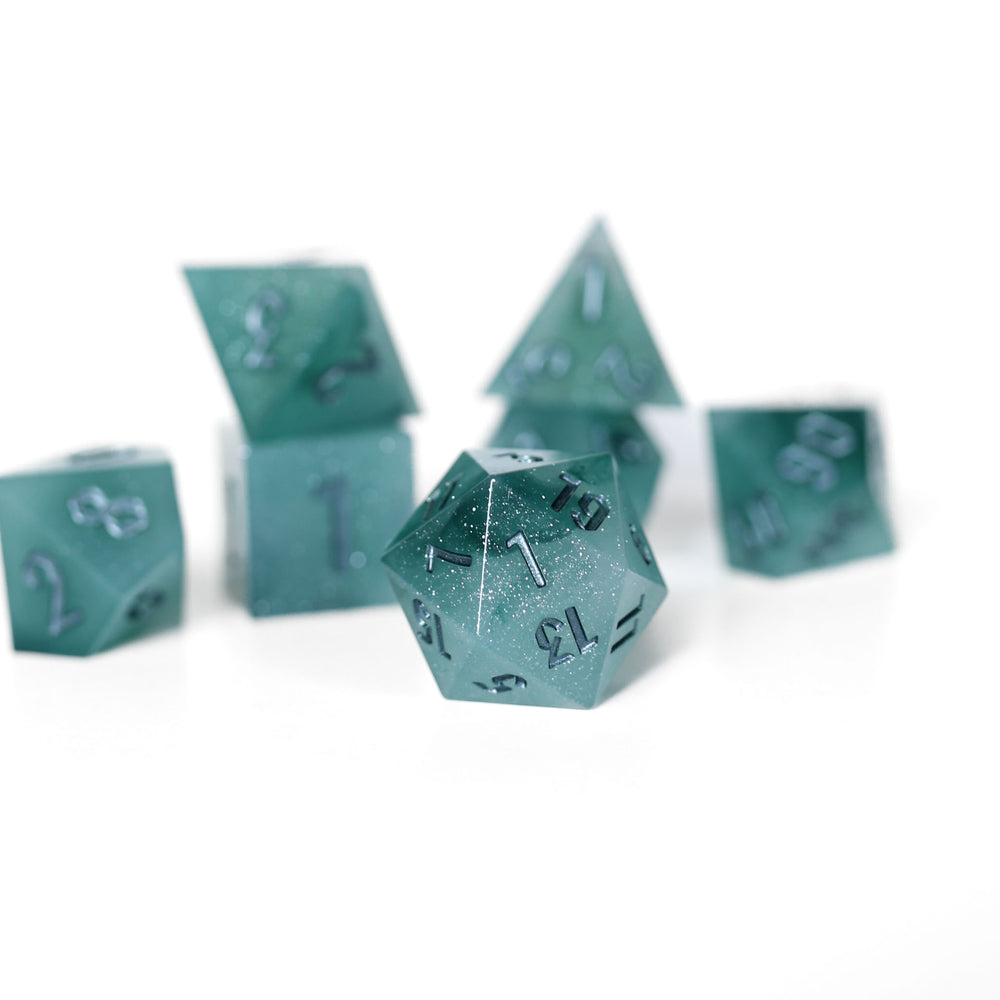Galadriel the Dark Queen | Emberglow Original | 7 Piece Sharp Edge Dice Set