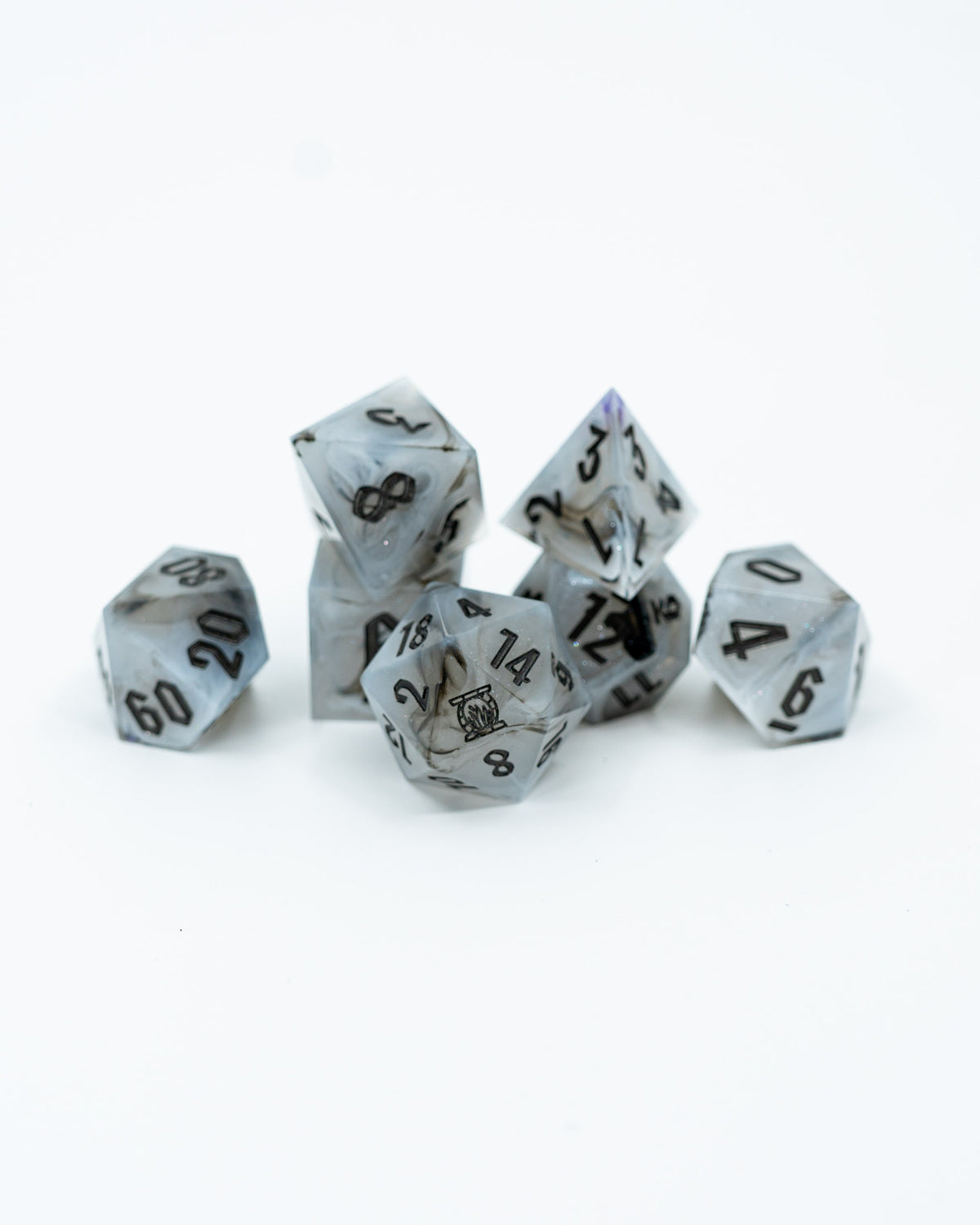 Plague Mask | Emberglow Original | 7 or 8 Piece Sharp Edge Resin Dice Set