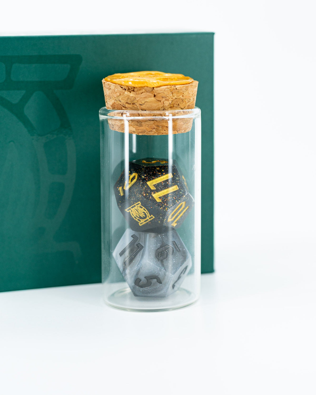Dead/Reborn | 2 Sharp Edge Resin Oversized 33mm D12 Dice | Duality Dice