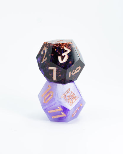Might/Magic | 2 Sharp Edge Resin Oversized 33mm D12 Dice | Duality Dice