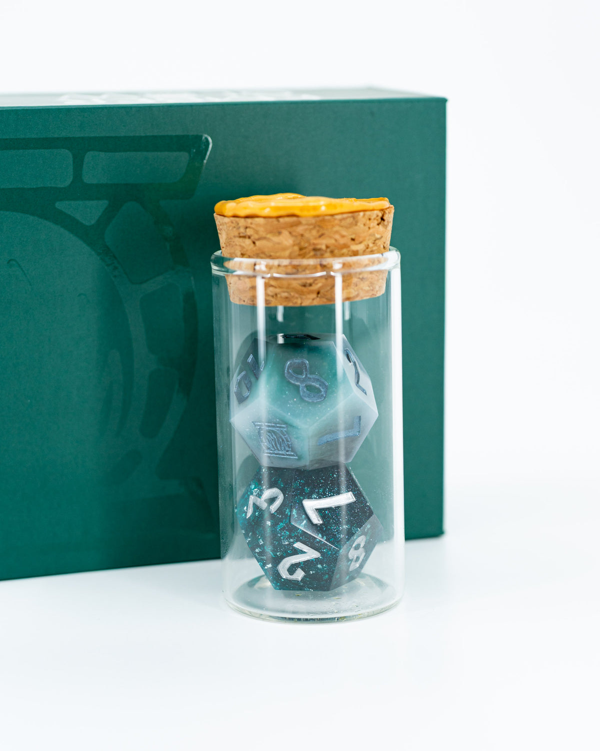 Seelie/Unseelie | 2 Sharp Edge Resin Oversized 33mm D12 Dice | Duality Dice