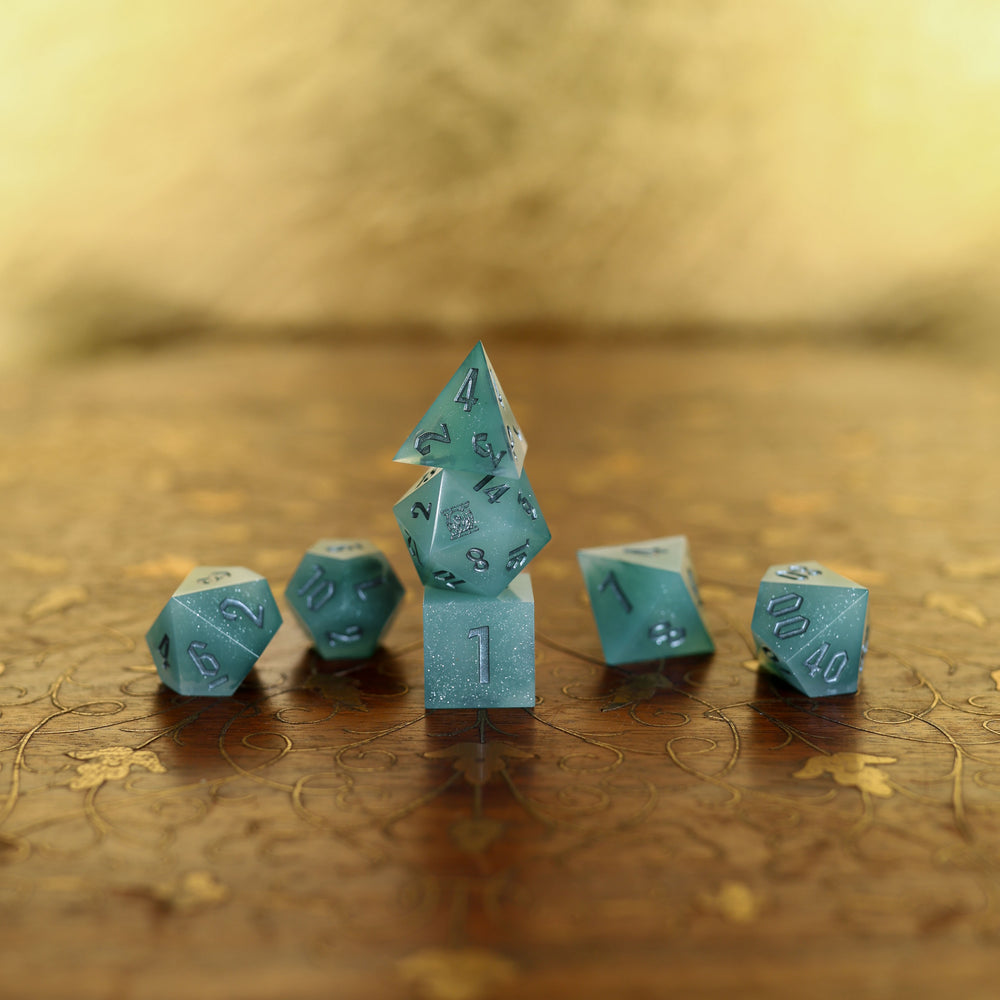 Galadriel the Dark Queen | Emberglow Original | 7 Piece Sharp Edge Dice Set