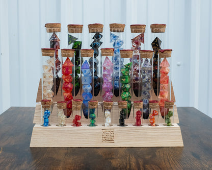 Dice Display Stand | Mixed Vial Display | Large Pyramid