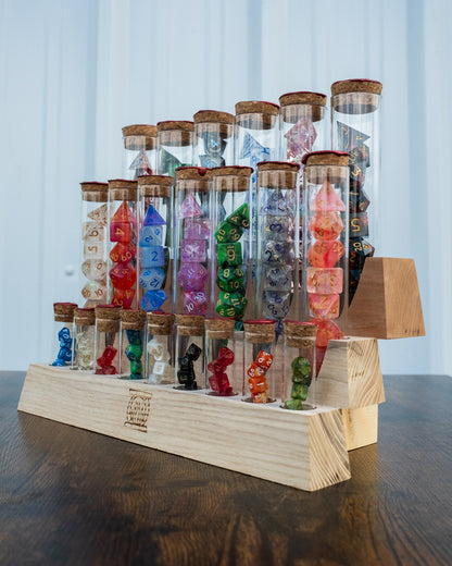 Dice Display Stand | Mixed Vial Display | Large Pyramid