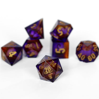 JZW | 7 Piece Liquid Core Dice Set