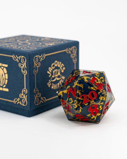 ROLL MOST BIGGEST! MAXIMAL WHIPPITUDE!! | JzW Themed 50mm Resin Double Cast 20-sided Die (in extra fancy box!)