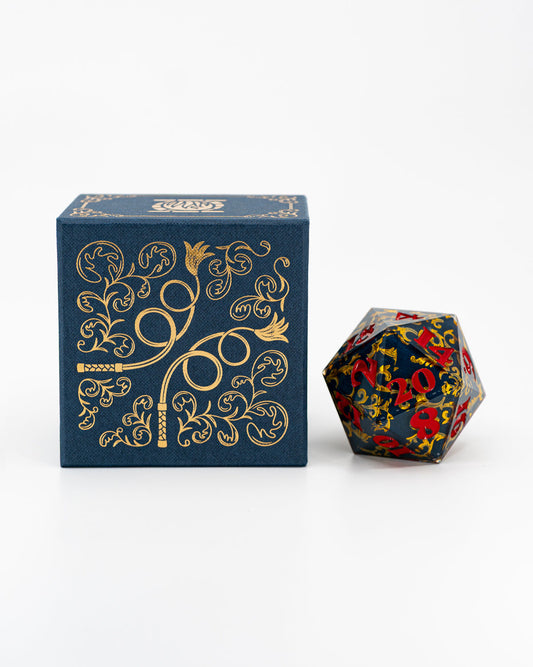 ROLL MOST BIGGEST! MAXIMAL WHIPPITUDE!! | JzW Themed 50mm Resin Double Cast 20-sided Die (in extra fancy box!)
