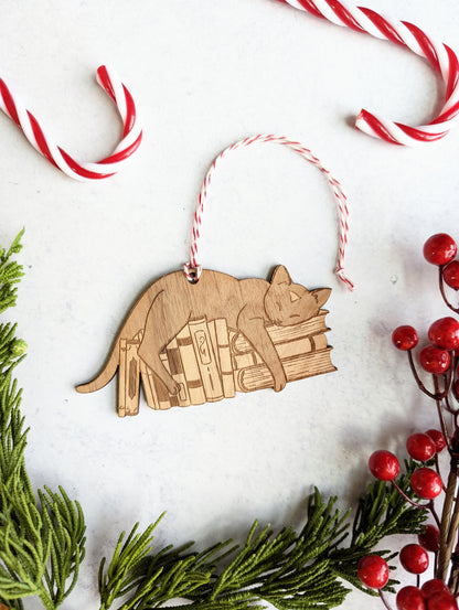 Were You Reading These? | Wooden Ornament | Set of 2 - Emberglow Gaming