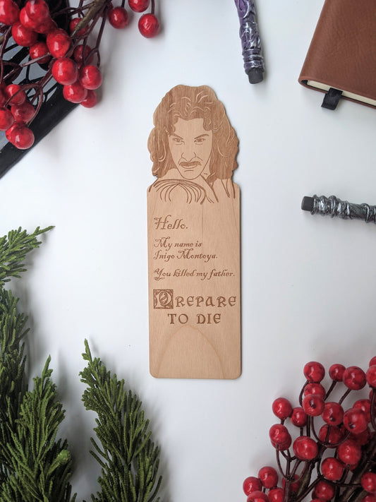 My Name Is Inigo Montoya | Engraved Wooden Bookmark (T) - Emberglow Gaming