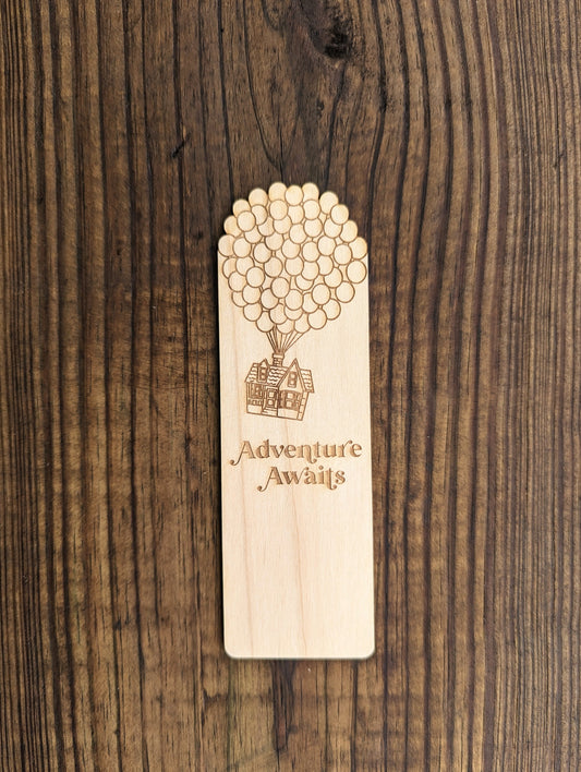 Adventure Awaits | Engraved Wooden Bookmark (T) - Emberglow Gaming