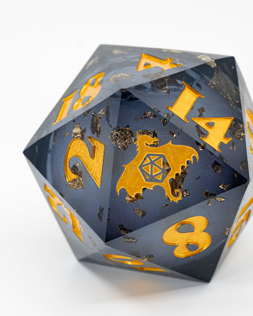 Telemachus | 50mm Sharp Edge D20 - Emberglow Gaming