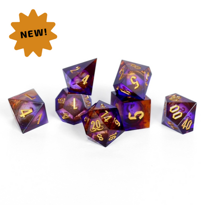 JZW | 7 Piece Liquid Core Dice Set