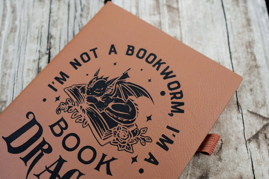I'm Not A Bookworm | Vegan Leather Mini Dot Journal