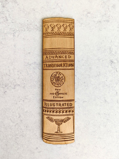 Advanced Transfiguration | Harry Potter | Engraved Wooden Bookmark (T) - Emberglow Gaming