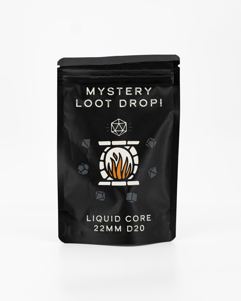22mm LIQUID CORE D20 | Mystery Loot Drop | CASE OF 6 - Emberglow Gaming