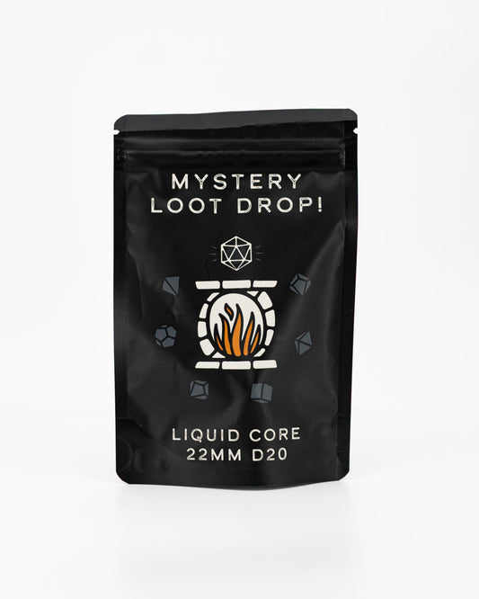 22mm LIQUID CORE D20 | Mystery Loot Drop | CASE OF 6 - Emberglow Gaming